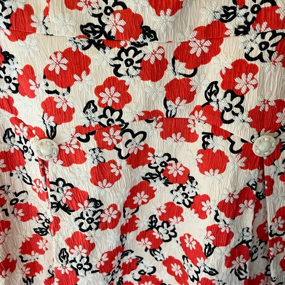 Alice's Pig Orange Flower Daisy Dress Size 4 - Picture 4 of 8